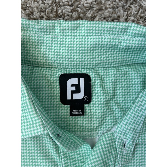 John Deere Classic Golf Polo Mens L  FootJoy  Green Performance 50th Anniversary - Picture 4 of 8